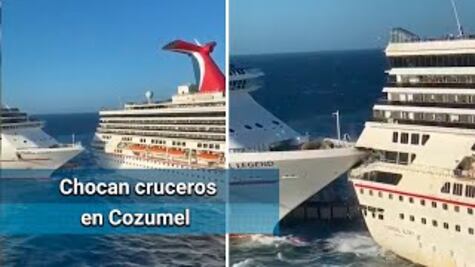 Crucero se impacta contra otro en Quintana Roo