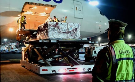 Llega a México nuevo cargamento con 687 mil 500 vacunas contra Covid-19