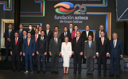 "Gracias a nuestros amigos": Ricardo Salinas celebra 25 años de Fundación Azteca con 15 gobernadores