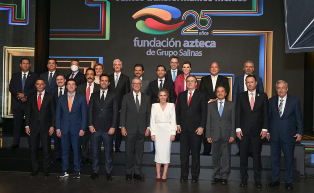 25 años de Fundación Azteca. Foto: tomada de Twitter. @RicardoBSalinas