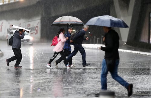 CDMX tendrá lluvias y granizo este jueves; prevén fuertes rachas de viento