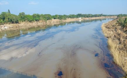 Ambientalistas exigen remediar derrame de hidrocarburos de Pemex en Río Pantepec; acumulación afecta severamente, acusan