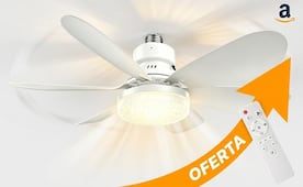 Amazon México remata ventilador de techo con luz LED en menos de 200 pesos; aprovecha la oferta