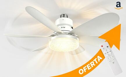 Amazon México remata ventilador de techo con luz LED en menos de 200 pesos; aprovecha la oferta