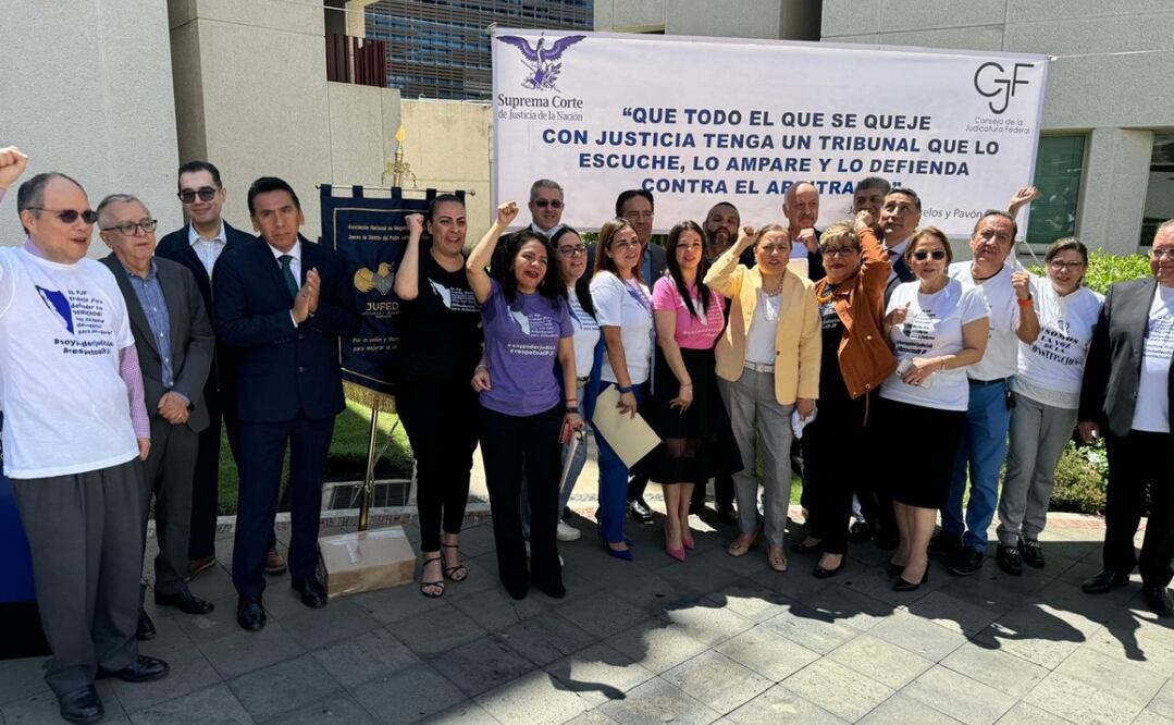 El personal federal en Morelos rechazó la reforma judicial y pronunció que los diálogos nacionales sobre la reforma constitucional son una estrategia dilatoria que tiene por objeto frenar la protesta de los integrantes del Poder Judicial. Foto: Especial