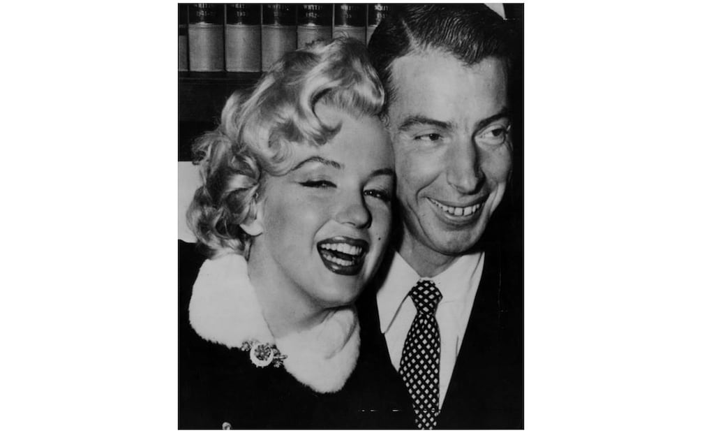 Marilyn Monroe y Joe DiMaggio. Foto: Archivo