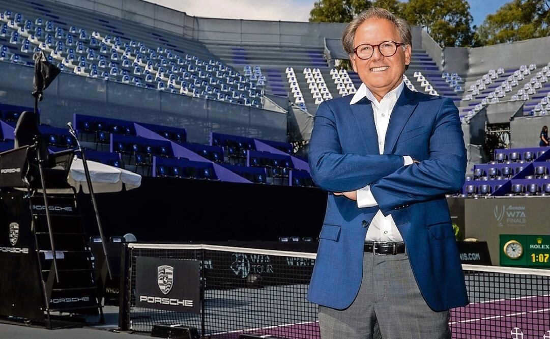 Gustavo Santoscoy, emocionado por las tenistas que jugarán. Foto: Especial