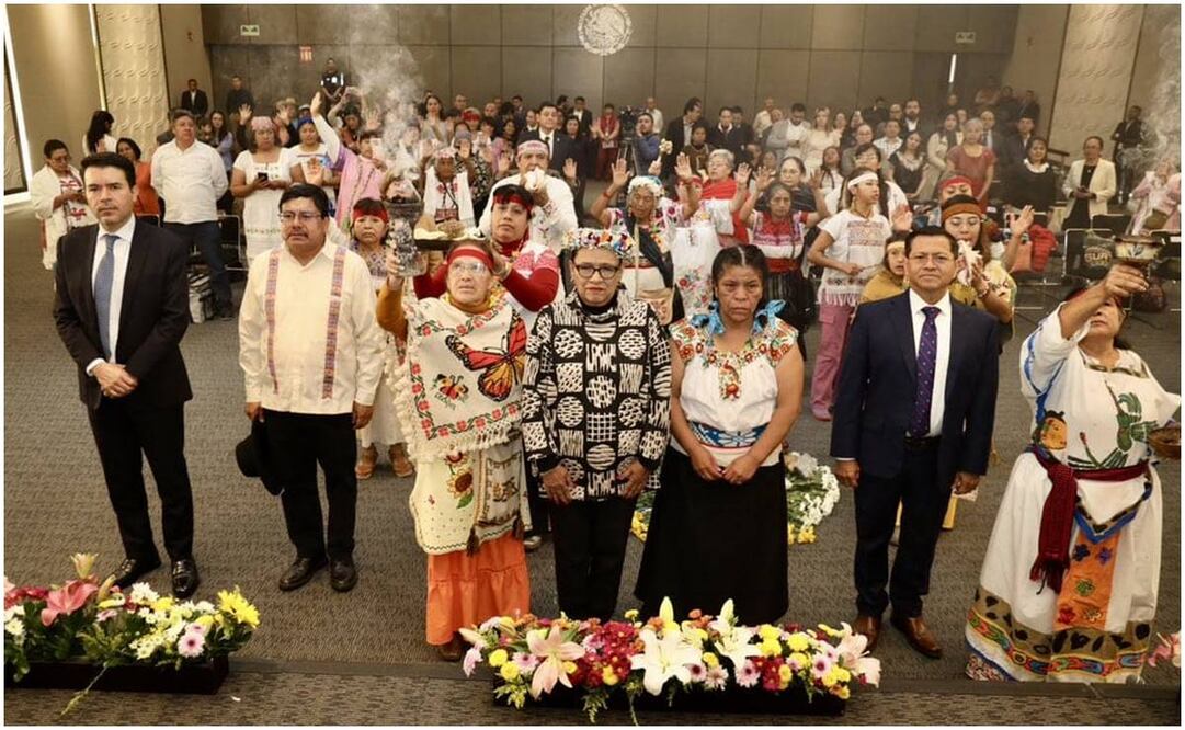 En el marco del Día Internacional de la Mujer Rural este 15 de octubre, la titular de la Secretaría de Gobernación (Segob), Rosa Icela Rodríguez, reconoció a las parteras tradicionales. Foto: Especial
