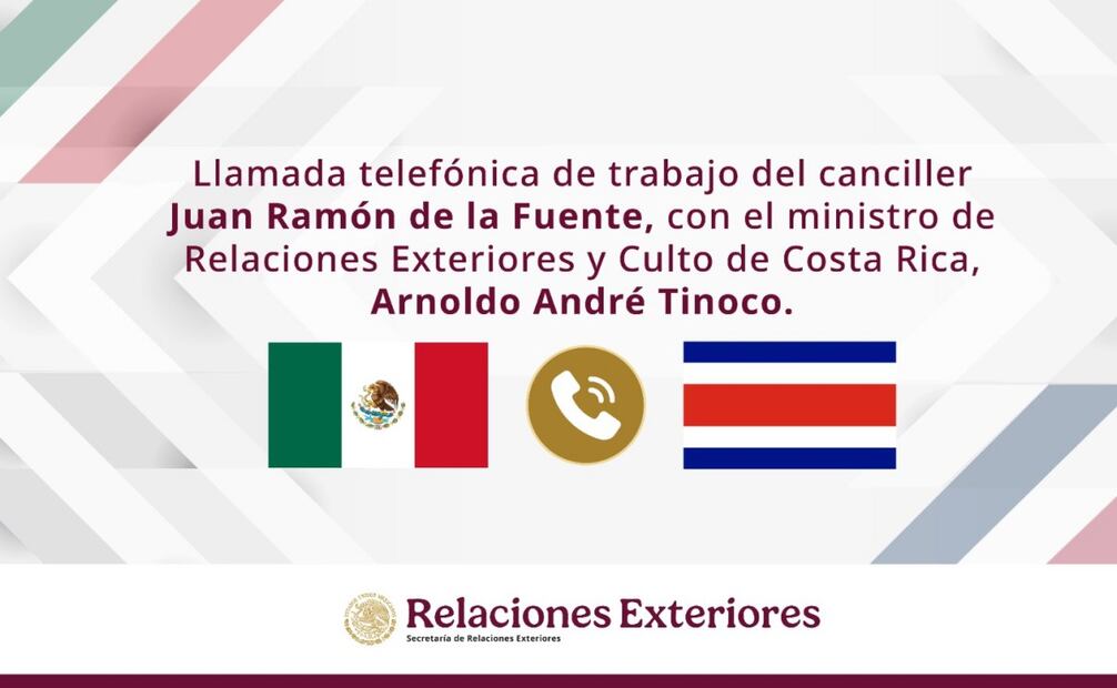 México y Costa Rica acuerdan coordinación para abordar fenómeno migratorio. Foto: X @SRE_mx