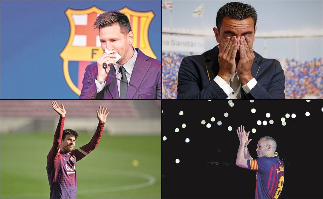 Los cuatro ídolos que se han despedido del cuadro blaugrana / Foto: Especiales