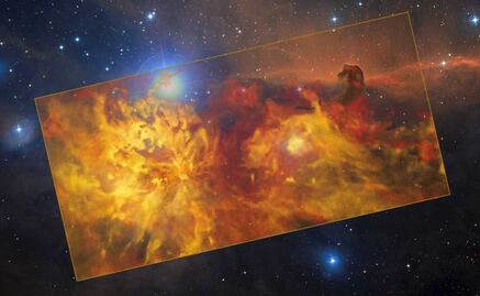 ¿Fuego en Orión? Observatorio capta foto de la Nebulosa de Flama