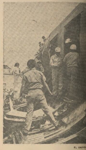 Así narraron testigos el "macabro" accidente del Metro en 1975