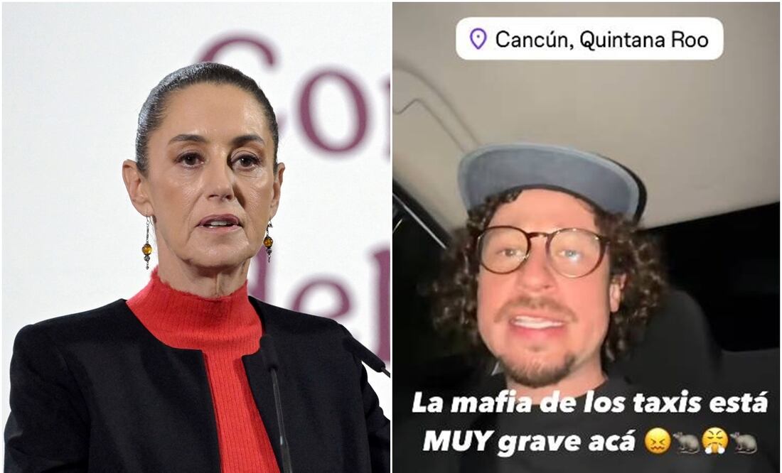 Sheinbaum Pardo refirió que “hay tarifas estatales y tarifas federales” sobre la denuncia de Luisito Comunica. Foto: EFE y captura de pantalla