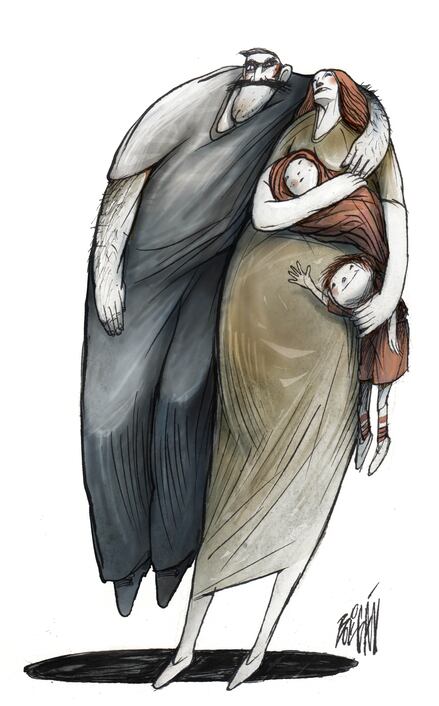 Retrato de familia con macho