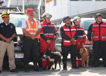 Por sismo, Campeche envía rescatistas y caninos a la CDMX