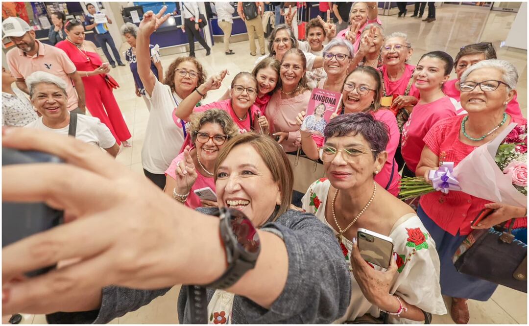 La ex candidata presidencial Xóchitl Gálvez agradece en Mérida a quienes la apoyaron durante su campaña. Foto: Especial