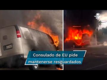 Tras "narcobloqueos" en Baja California, Consulado de EU emite alerta de seguridad