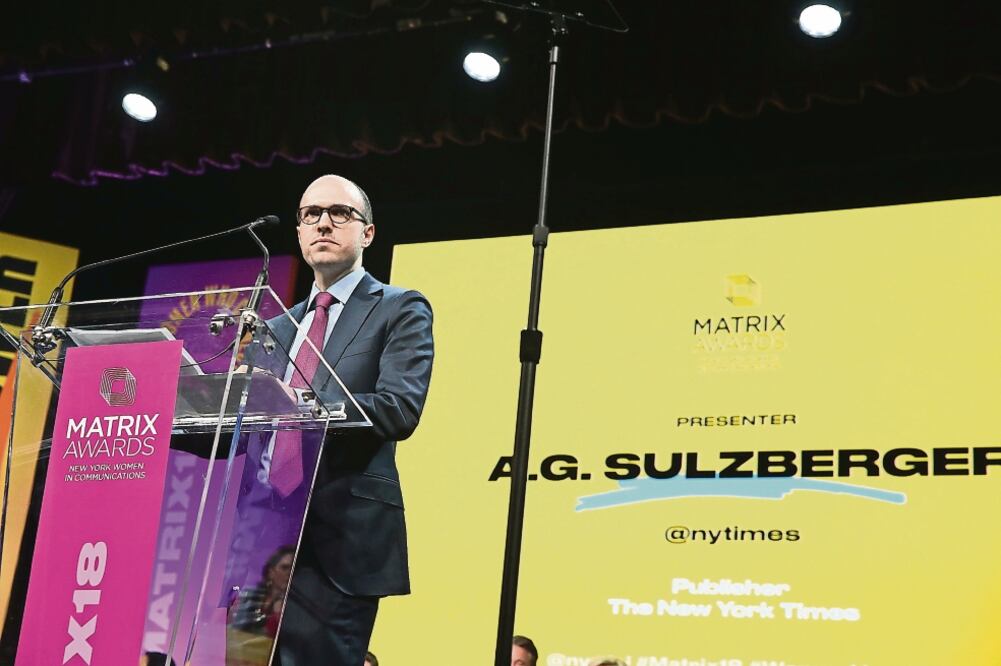 Adver tencia. Tras el mensaje del presidente, el editor del NY T dijo que él advirtió a Trump que sus ataques a la prensa son peligrosos para el país (ROB KIM. AFP)