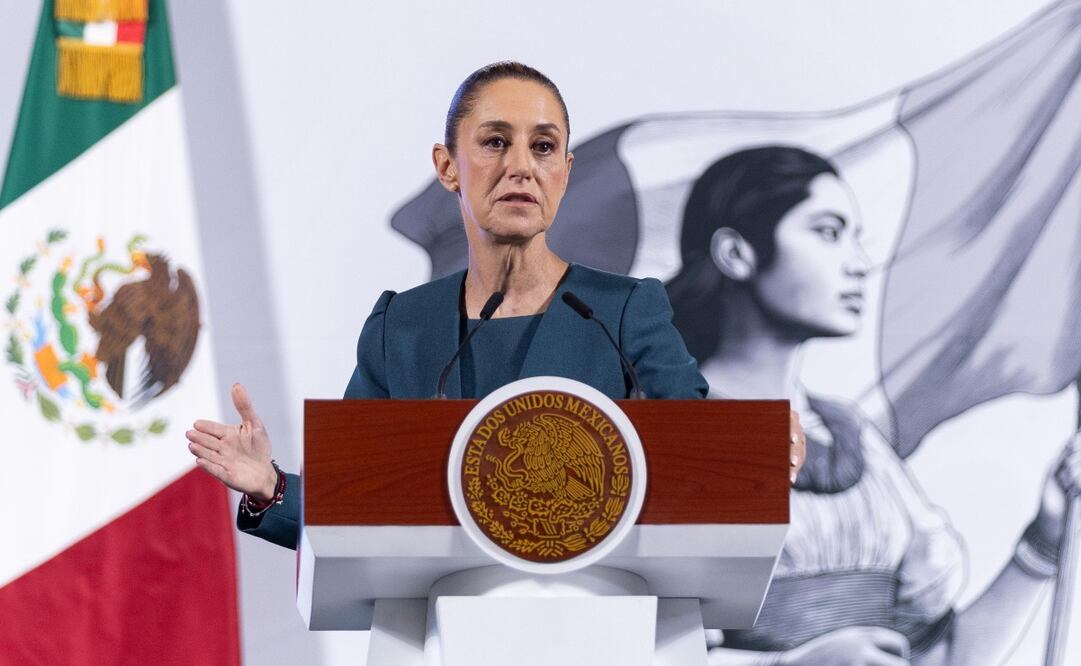 Claudia Sheinbaum en su conferencia matutina del 20 de marzo de 2025. Foto: Especial