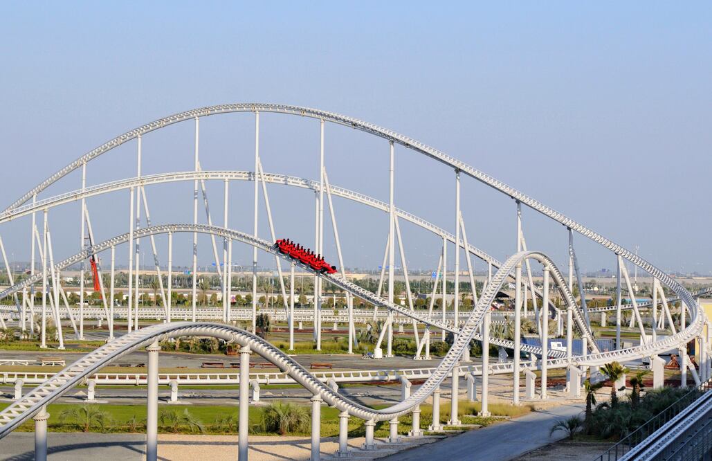 Formula Rossa, en el parque de atracciones Ferrari World, en Abu Dabi. (Foto: Jumanah El-Heloueh / Reuters)