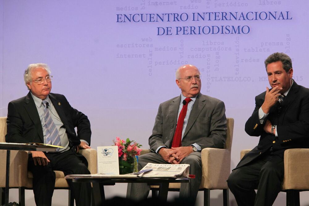 Manuel Castells, Francisco Valdés Ugalde y Leonardo Curzio (Lucía Godínez/ EL UNIVERSAL)