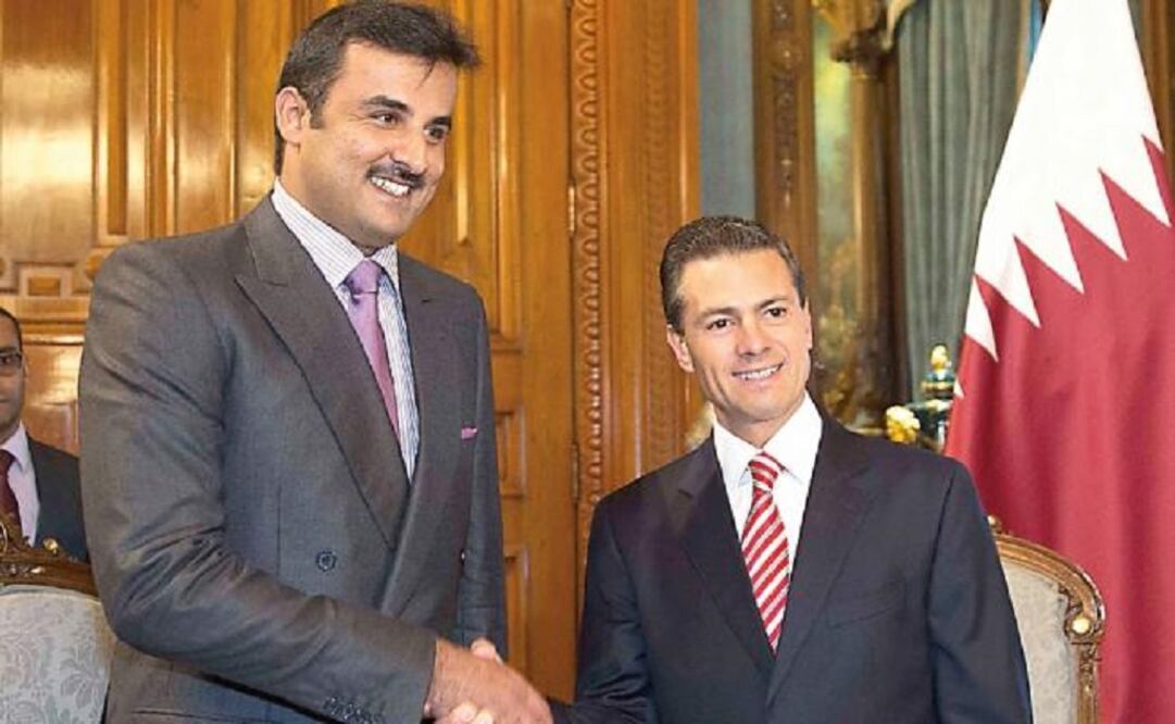 President Enrique Peña Nieto accepted Sheikh Tamim bin Hamad Al Thani’s invitation to visit Qatar in the near future.  (Photo: Mexico's Presidency) 