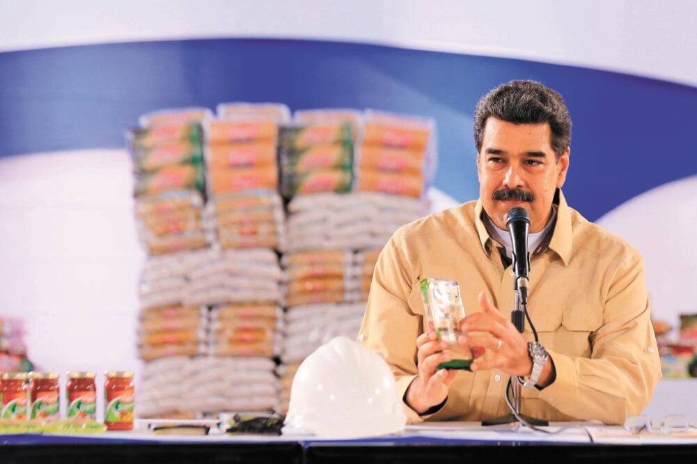 El presidente venezolano, Nicolás Maduro, durante un acto de gobierno en Carrizal, Miranda, ayer. Foto: MIGUEL GUTIÉRREZ. EFE