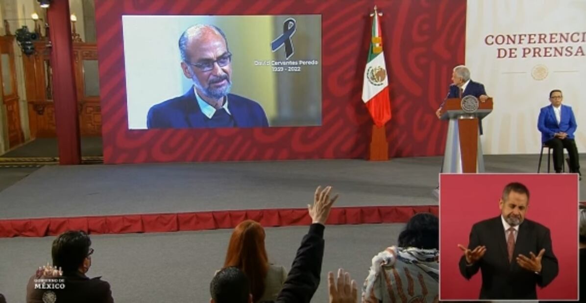 AMLO recuerda en su mañanera a David Cervantes Peredo, subsecretario de Sedatu fallecido
