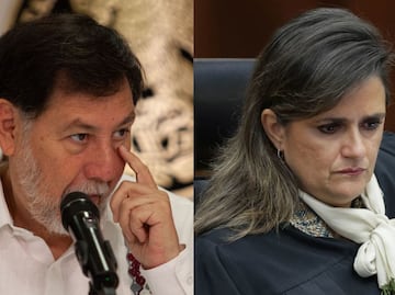 Noroña se lanza contra ministra Ríos Farjat por declaraciones sobre AMLO; la llama "vocera de la derecha"