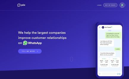 Yalo: Chatbots para WhatsApp y Facebook Messenger