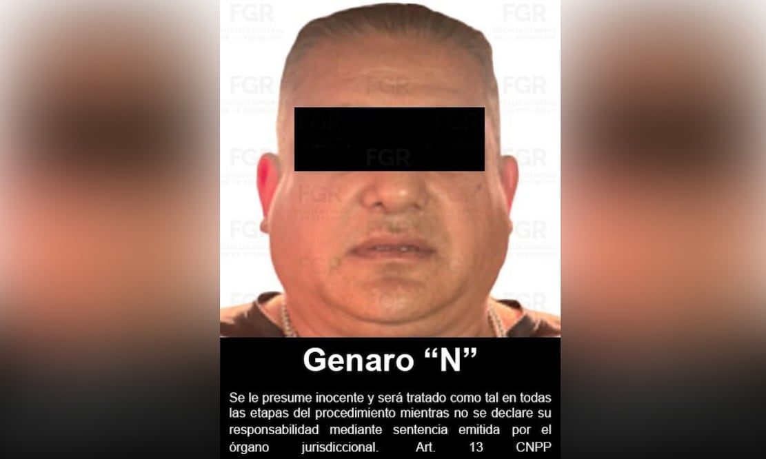 Genaro “N”, detenido en Baja California y acusado por su probable responsabilidad en los delitos de contra la salud y asociación delictuosa. Foto: Cortesía.