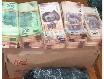 Detienen a dos personas con 500 mil pesos de procedencia ilícita en Chiapas 