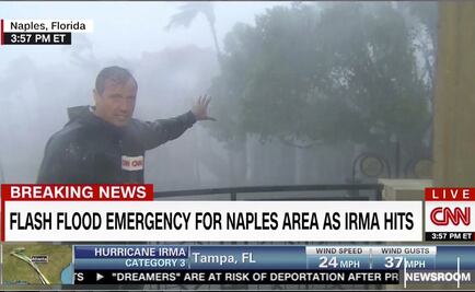 ¡Bajo la tormenta! Periodistas de TV enfrentan riesgos innecesarios