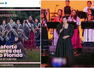 Con Mon Laferte, banda femenil Mujeres del Viento Florido conquistará Nueva York