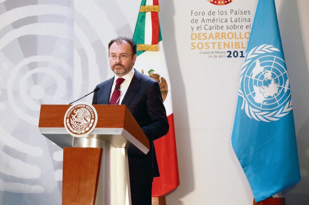 El canciller Luis Videgaray afirmó que lo que México busca es una negociación de ganar-ganar con el TLCAN, lo que es “altamente posible”. (NOTIMEX)