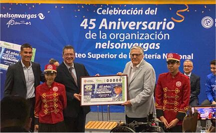Nelson Vargas festeja 45 años de su organización con billete de la Lotería Nacional