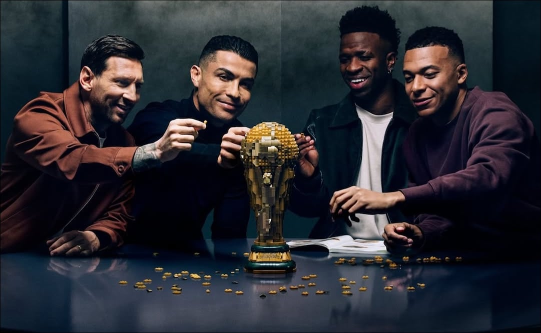 Messi, Cristiano Ronaldo, Vinícius y Mbappé participaron en un comercial de LEGO dedicado a la Copa del Mundo - Foto: @lego en Instagram
