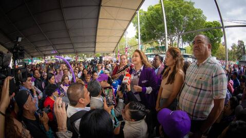Yasmín Esquivel cierra campaña en Iztapalapa; pide a la gente votar el domingo primero de junio