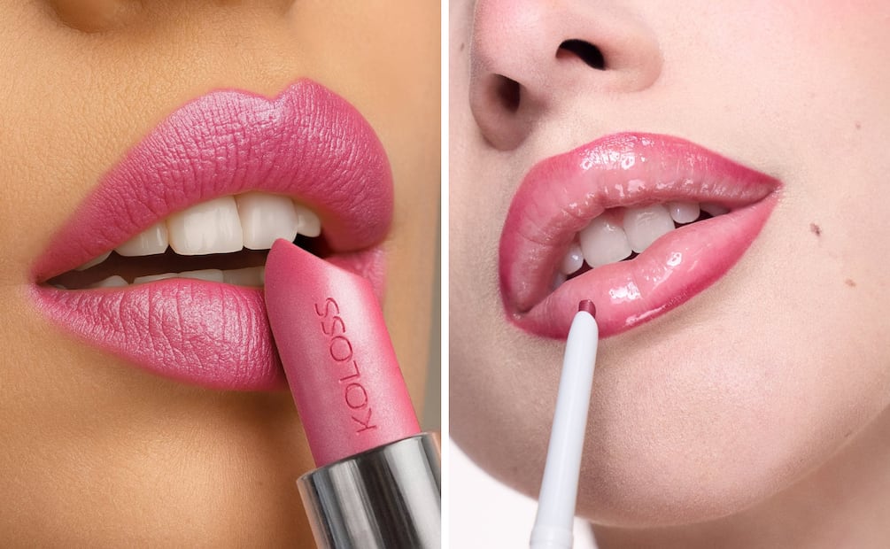 Rojos, berries y rosas fríos: los aliados inesperados de una sonrisa más luminosa. Foto: Instagram @kolossmakeup