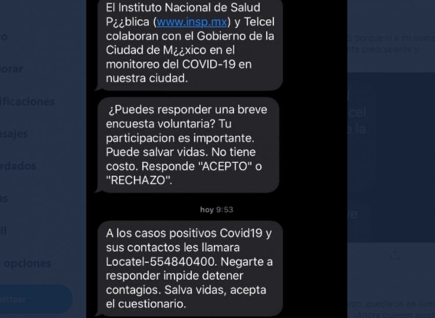 ¿Por qué te llegó un mensaje a tu celular sobre Covid-19?