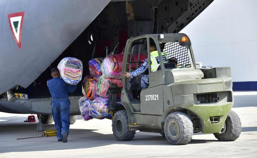 Defensa traslada ayuda humanitaria a Jamaica. Foto: Especial