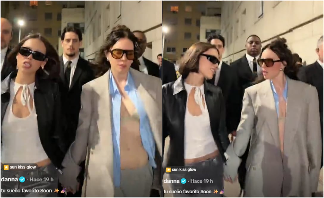 Danna y Belinda se reencuentran en Madrid.
Fotos: TikTok