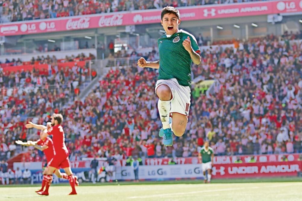 Eduardo López festejó su anotación con mucha lucidez. Foto: ALEJANDRA SUÁREZ. IMAGO7