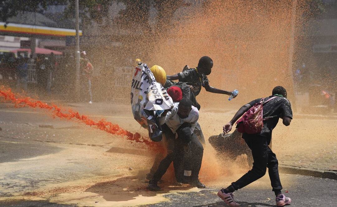 Las protestas en Nairobi, Kenia, el 25 de junio del 2024. (Foto AP /Brian Inganga)
