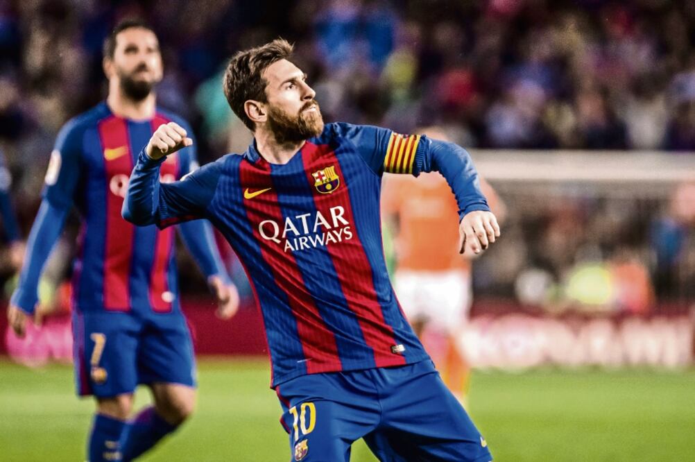 La “Pulga” otra vez hace doblete para darle una fácil victoria al Barcelona (EFE)