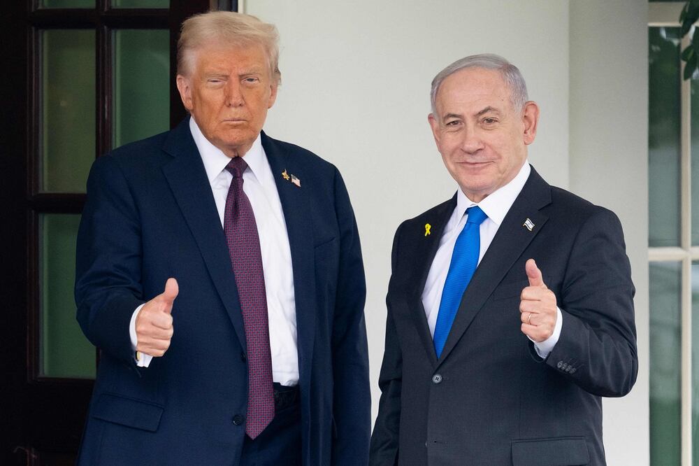 El presidente de Estados Unidos, Donald Trump, y el primer ministro israelí, Benjamín Netanyahu. Foto: AFP