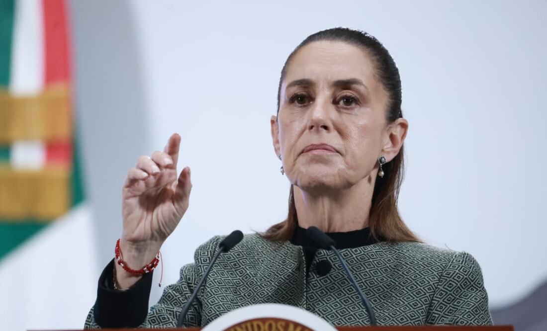 Claudia Sheinbaum en su conferencia matutina el 12 de septiembre de 2025. Foto: Fernanda Rojas / EL UNIVERSAL