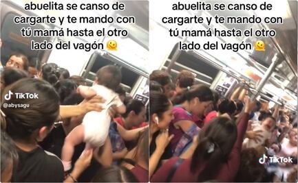 México mágico: Bebé se viraliza en TikTok por pasar de mano en mano en Metro de CDMX