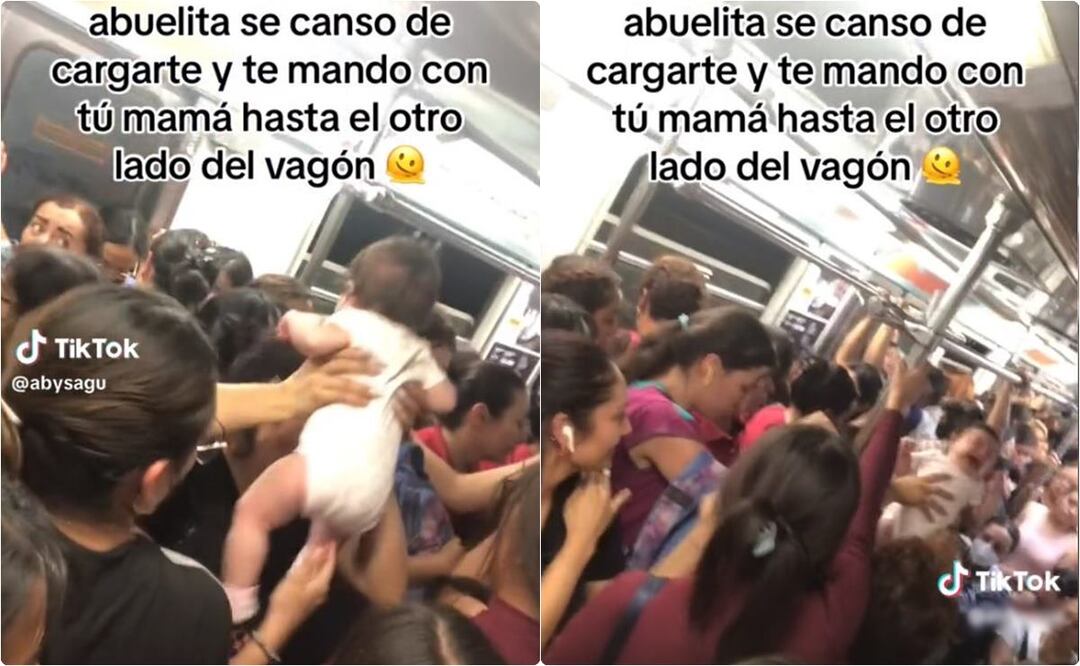 Bebé se hace viral en el Metro CDMX