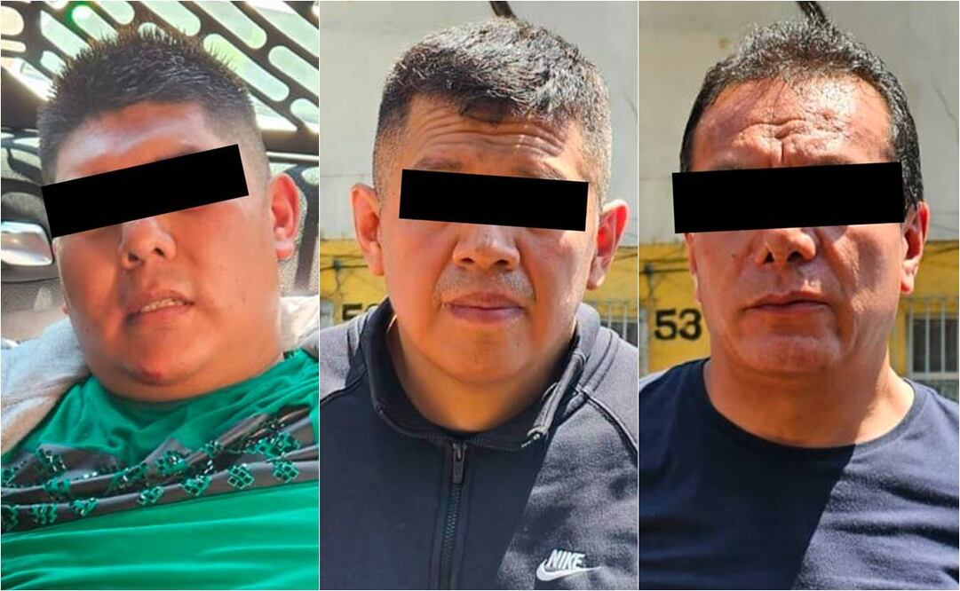 Asaltantes detenidos por mujer policía. Foto: Especial